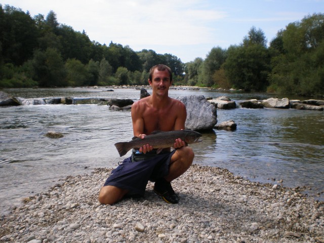 My mates first fish on fly!!!